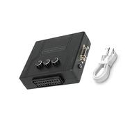 DAGIJIRD Adaptateur vidéo pour consoles de jeux vidéo Conversion rapide RGBS VGA péritel vers YPBPR Convertisseur de composants pour N64 pour PS1 pour PS2 Accessoires