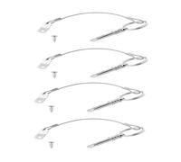 DAGIJIRD Lot de 4 goupilles à dégagement rapide en acier inoxydable avec came et ressort, 0,6 cm de diamètre
