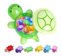 DAGLLGEW 101 Mini Tortues en résine Qui Brillent dans Le avec boîte de 6, 7 Tortues, Petits Animaux Lumineux en résine pour aménagement paysager de Jardin, décoration Maison poupée