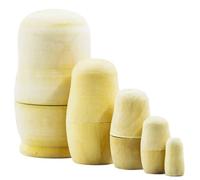 DAGLLGEW 5 pièces/Ensemble poupées gigognes Russes Peinture à la Main poupée Matryoshka en Bois Vierge pour Enfants Adultes poupées gigognes pour Enfants poupée Matryoshka Russe
