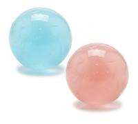DAGLLGEW Balle Anti-Stress à l'huile de Noix de, Paquet 2 Jouets à Presser montée Lente avec Texture Semblable Mochi, Jouets sensoriels pour Adultes et Enfants, soulagement du Stress (2 coule