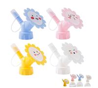 DAGLLGEW Bec de Bouteille d'eau 4 pièces, Mini arrosoir 2 en 1 pour Plantes d'intérieur, Adorable Monsieur de Plante Dessin animé pour Jardin, Maison, Bureau - 4 Couleurs Mini arrosoir Bec 'Eau Bouch