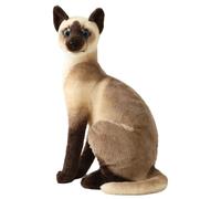DAGLLGEW Chat Siamois en Peluche 13, 8 Pouces Mignon réaliste Assis Chat en Peluche Doux Kitty poupée pour Enfants Style 2 réaliste
