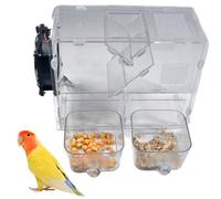 DAGLLGEW Conteneur de Stockage de graines d'oiseaux, coquilles soufflées Transparentes, Petite Machine, Accessoires mangeoire à Oiseaux, faciles à Nettoyer et Amovibles, Accessoires processeur Graine