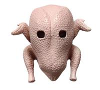 DAGLLGEW Costume de dinde, masque de poulet en latex, masque d'animal drôle, costumes d'Halloween pour Thanksgiving, carnaval, cosplay, costume dinde, poulet, tête