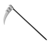 DAGLLGEW Faucheuse Scythe 35x14 Pouces Squelette en Plastique Armes Jouets Faux Amovible Accessoire Faucille Faux Accessoires d'halloween pour Enfants Adultes Armes Jouets Accessoire Faucille