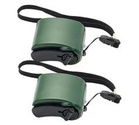 DAGLLGEW Générateur de manivelle, Paquet de 2 générateurs manivelle, USB Manuel Portable pour Le Camping en Plein air et la randonnée, Alimentation Secours