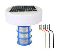 DAGLLGEW Ioniseur Solaire pour Piscine, avec brosses, idéal pour réduire Le Chlore et Purifier l'eau. Ioniseur pour Piscine creusée.