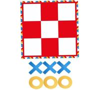 DAGLLGEW Jeu de Tic Tac Toe en Plein air, 47x47 Pouces, Tic Tac Toe géant Portable, Jeux de Plein air Amusants pour Les Enfants et la Famille