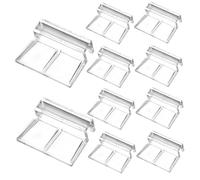 DAGLLGEW Lot de 10 Clips de Couvercle d'aquarium en Acrylique Transparent, Support Remplacement pour Couvercle supérieur en Verre pour Aquarium sans Rebord, 8 mm, d' en Acrylique