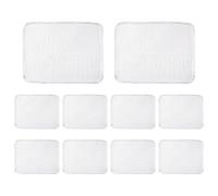 DAGLLGEW Lot de 10 grilles de Barbecue jetables, 38 x 30 cm, en Aluminium antiadhésif, pour Barbecue, Pique-Nique, Camping, extérieur