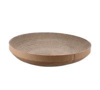 DAGLLGEW Lot de 18 tampons à gratter Ronds en Carton ondulé de 38, 1 cm pour Jeu Actif, soulagement du Stress et comportement Naturel grattage