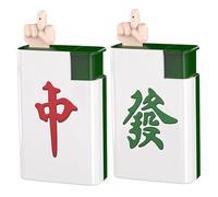 DAGLLGEW Lot de 2 Pistolets à Eau en Forme de Mahjong avec Jet d'eau Puissant pour Les fêtes, Jouet Amusant d'été