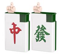 DAGLLGEW Lot de 2 Pistolets à Eau en Forme de Mahjong avec Jet d'eau Puissant pour Les fêtes, Jouet Amusant d'été