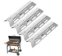 DAGLLGEW Lot de 4 plaques chauffantes pour Barbecue, plaques chauffantes Robustes en métal, pièces de Rechange pour Barbecue extérieur, Bouclier Thermique pour, pour