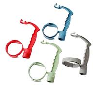 DAGLLGEW Lot de 4 poignées de Bouteille d'eau réglables, antidérapantes et réutilisables, avec décapsuleur pour Cuisine et extérieur