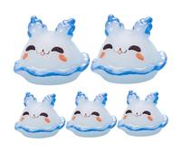 DAGLLGEW Lot de 5 Mini Figurines d'animaux Marins en résine - Petites limaces de mer pour Jardins féeriques, décoration d'aquarium et affichages Miniatures - Figurines 'Animaux l'océan - Mini figurin