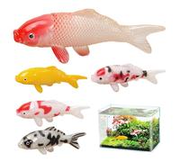 DAGLLGEW Lot de 5 Poissons artificiels réalistes, décoration pour Aquarium, étang, Paysage, Carpe
