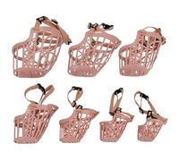 DAGLLGEW Lot de 7 muselières pour Chien, Anti-Morsure, réglables, Respirantes, en Plastique, pour Chiots de Petite, Moyenne et Taille. Muselières pour Cages pour Chiens.