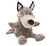 DAGLLGEW Marionnettes à Main de Loup à Bouche Ouverte, Jouets d'animaux en Peluche pour Jeu de Simulation imaginatif, Bas Ferme pour Tout-Petits