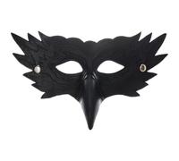 DAGLLGEW Masque d'aigle exquis texturé PU demi-visage Halloween masque réaliste oiseau costume pour Mardi Gras jour mascarade cosplay fête demi-visage corbeau animal