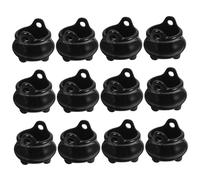 DAGLLGEW Mini Chaudron 12pcs sorcières Cauldron Halloween Plastic Cauldron Black Cauldron Pot de Chaudron Suspendu avec Trou pour Halloween Dollhouse Miniatures Favors