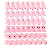 DAGLLGEW Mini cochons, 100 pièces, 6 Styles, adorables, phosphorescents, en résine, Miniatures décoratives pour Table, bonsaï, Plantes en Pot, Maison de poupée. Figurines de Cochon en résine.