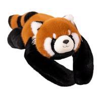DAGLLGEW Panda Rouge lesté 45 cm Mignon Raton Laveur lesté en Peluche Doux Raton Laveur Oreiller en Peluche pour Enfants et Adultes en