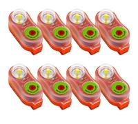 DAGLLGEW Paquet de 8 Lampes stroboscopiques d'urgence activées par l'eau pour Gilet de Sauvetage, Orange