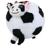 DAGLLGEW Peluche de Vache de Football, 15, 8 Pouces, Peluche Football Douce et Confortable, Adorable Vache pour Chambre d'enfants garçons, Balle d'animal en
