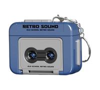 DAGLLGEW Porte-clés Mini magnétophone, Mini Lecteur de Cassette rétro enregistrable en Plastique avec Musique, Lecteur de microcassette pour Sacs à Dos, Sacs à Main, Cadeaux