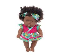 DAGLLGEW Poupées Noires de 7, 87 Pouces, poupée Afro-américaine à articulations Mobiles, réaliste, Noire, pour Enfants, Cadeaux, Festivals, Style 3, poupée Noire Afro-américaine, Fille