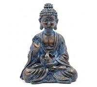 DAGLLGEW Statue de Bouddha d'extérieur, décoration de Bouddha Solaire avec lumière LED Lotus, Statue Jardin en résine étanche pour Jardin, Maison, Patio, pelouse 15 x 10, 9 x 19, 7 cm