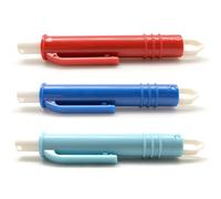 DAGLLGEW Stylo à tiques, Lot de 3 Pinces à tiques Portables et légères en polypropylène pour Chiens et Chats