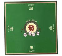 DAGLLGEW Tapis de Mahjong, Tapis de Table Mahjong 32 x 32 Pouces, Housse Table antidérapante avec réduction du Bruit, Jeu Enroulable pour Poker, Jeux Cartes, Jeux société et tuiles Mah Jong
