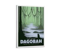 Dagobah Poster de voyage vintage Star The Wars - Décoration murale pour chambre à coucher, salle de bain - 30 x 45 cm