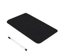 DAGORD Tapis Machine à Café Coulissant Plateau pour Cafetière Antidérapant Petit Tapis pour Robot de Cuisine Mélangeur Appareil de Cuisine - Noir