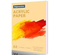 DagouColor Acrylique Papier pour La Peinture, 1 Pack, A4 Acrylique Dessin, 360gsm & Sans Acide, 15 Feuilles Livre Blanc Chacune, Livre D'œuvre D'art Pour Les Artistes Adultes Enfants Garçons Filles
