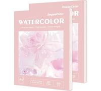 DagouColor Carnet Aquarelle, A4, 2 Pack, 30 Feuilles Aquarelle Carnets de Dessin, 300gsm Sans Acide Livre Pour Artistes Adultes