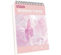 DagouColor Papier Marqueurs D'alcool, 9 "x12" Déchirable Coussinet Dessin L'épreuve Anti-fuite, 60 Feuilles(120 Pages) Double-côté sans Acide Spirale Livre de Croquis Artistes Enfants Adultes