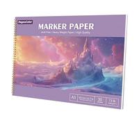 DagouColor Papier Marqueurs D'alcool, A3, 1 Pack, 30 Feuilles(60 Pages) Coussinet Dessin L'épreuve Anti - fuite, Double-côté sans Acide Spirale Livre de Croquis Artistes Enfants Adultes