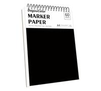 DagouColor Papier Marqueurs D'alcool, A4, 1 Pack, 60 Feuilles(120 Pages) Coussinet Dessin L'épreuve Anti - fuite, Double-côté sans Acide Spirale Livre de Croquis Artistes Enfants Adultes