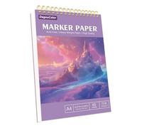 DagouColor Papier Marqueurs D'alcool, A4, 1 Pack, 60 Feuilles(120 Pages) Coussinet Dessin L'épreuve Anti - fuite, Double-côté sans Acide Spirale Livre de Croquis Artistes Enfants Adultes