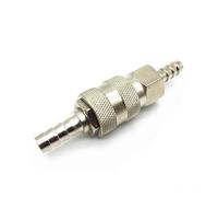 DAGROD Adaptateur de coupleur à couplage rapide, Type de raccord pneumatique, ligne d'air, 6/8/10mm, barbe de tuyau for compresseur d'air, 1 ensemble (Color : EU 10mm)