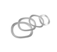 DAGROD DHAEY Rondelle à Ressort à Trois Vagues en Acier Inoxydable 304, Type crête M51 * 61 * 0.5, 5 pièces, rondelles ondulées à Ressort froissées Gasket