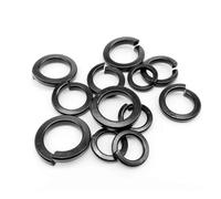 DAGROD DHAEY Rondelle de Verrouillage Fendue à Ressort M2 en Acier Inoxydable 304 Noir GB93, 20 pièces Gasket