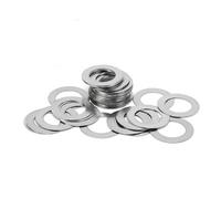 DAGROD DHAEY Rondelle Plate en Acier Inoxydable M6 M7 M8, Joint Ultra-Fin, épaisseur de cale Ultra-Fine 0.1mm 0.2mm 0.3mm 0.5mm 1mm 50 pièces/lot Gasket(Thickness 0.3mm,6x8)