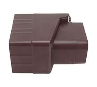 DAGT Système de Dérivation d'eau, Système de Collecte d'eau de Pluie Rectangulaire Réutilisable de 40 Pouces pour l'arrosage de la Pelouse (Marron foncé)