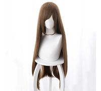 Dagua Perruque Cosplay Anime,Domestic Girlfriend Hina Tachibana Perruque,Brown Long Straight Perruque,avec Filet de Cheveux Gratuit,pour Fête Carnaval Halloween Perruques