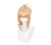 Dagua Perruque Cosplay Anime,Fate Grand Order Altria Pendragon Perruque,Blonde Perruque,avec Filet de Cheveux Gratuit,pour Fête Carnaval Halloween Perruques(Size:Style 1)